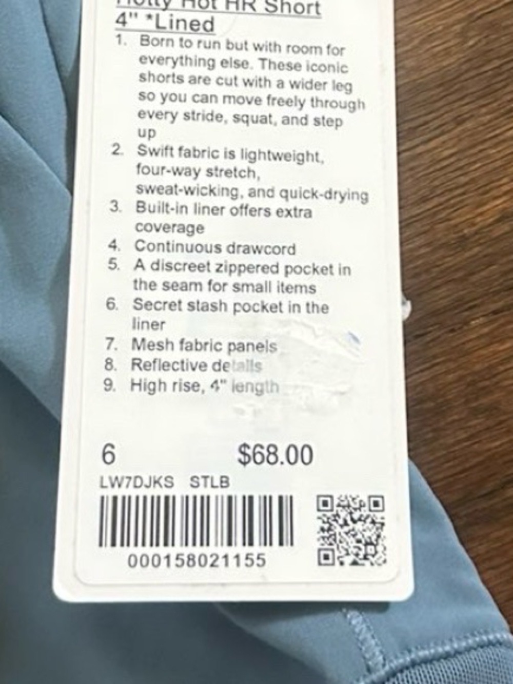 Lululemon Hotty Hot High-Rise Lined
Short 4" size 6 NWT - Picture 11 of 11